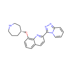 c1cc(O[C@@H]2CCCNCC2)c2nc(-c3nnc4ccccn34)ccc2c1 ZINC000096175006