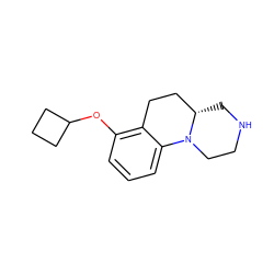 c1cc(OC2CCC2)c2c(c1)N1CCNC[C@H]1CC2 ZINC001772582988