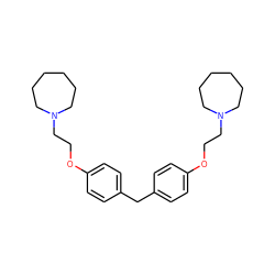 c1cc(OCCN2CCCCCC2)ccc1Cc1ccc(OCCN2CCCCCC2)cc1 ZINC000103230606