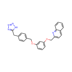 c1cc(OCc2ccc(Cc3nnn[nH]3)cc2)cc(OCc2ccc3ccccc3n2)c1 ZINC000028218847