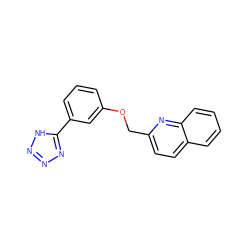 c1cc(OCc2ccc3ccccc3n2)cc(-c2nnn[nH]2)c1 ZINC000028220416