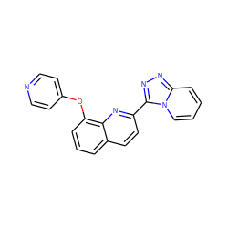 c1cc(Oc2ccncc2)c2nc(-c3nnc4ccccn34)ccc2c1 ZINC000096175041