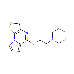 c1cc2c(OCCN3CCCCC3)nc3ccsc3n2c1 ZINC000040395518