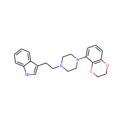 c1cc2c(c(N3CCN(CCc4c[nH]c5ccccc45)CC3)c1)OCCO2 ZINC000001489735