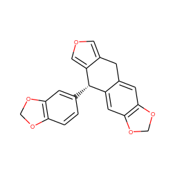 c1cc2c(cc1[C@@H]1c3cocc3Cc3cc4c(cc31)OCO4)OCO2 ZINC000026181509