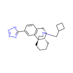 c1cc2c(cc1-c1nnn[nH]1)[C@@]13CCCC[C@H]1[C@@H](C2)N(CC1CCC1)CC3 ZINC000013532332