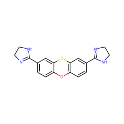 c1cc2c(cc1C1=NCCN1)Sc1cc(C3=NCCN3)ccc1O2 ZINC000013755824