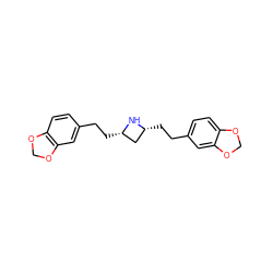 c1cc2c(cc1CC[C@H]1C[C@@H](CCc3ccc4c(c3)OCO4)N1)OCO2 ZINC000096285967