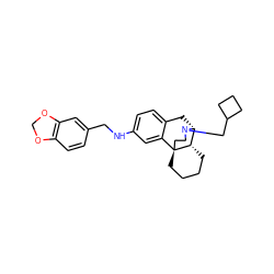 c1cc2c(cc1CNc1ccc3c(c1)[C@@]14CCCC[C@H]1[C@@H](C3)N(CC1CCC1)CC4)OCO2 ZINC000084669407