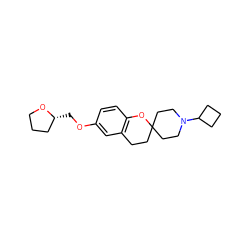 c1cc2c(cc1OC[C@@H]1CCCO1)CCC1(CCN(C3CCC3)CC1)O2 ZINC000073219052