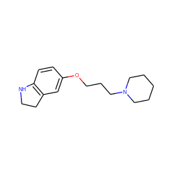 c1cc2c(cc1OCCCN1CCCCC1)CCN2 ZINC000034646427