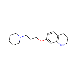 c1cc2c(cc1OCCCN1CCCCC1)NCCC2 ZINC000036188035