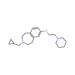 c1cc2c(cc1OCCN1CCCCC1)CCN(CC1CC1)CC2 ZINC000103246027