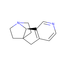 c1cc2c(cn1)[C@@H]1N3CCC1(CC3)C2 ZINC000013491030