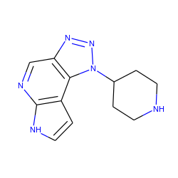 c1cc2c(ncc3nnn(C4CCNCC4)c32)[nH]1 ZINC000096271456