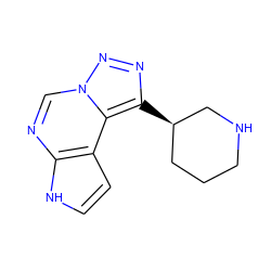 c1cc2c(ncn3nnc([C@@H]4CCCNC4)c23)[nH]1 ZINC001772626680