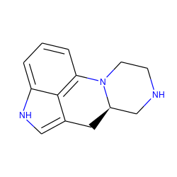 c1cc2c3c(c[nH]c3c1)C[C@@H]1CNCCN21 ZINC000118359241