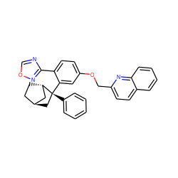 c1ccc([C@@]2(c3cc(OCc4ccc5ccccc5n4)ccc3-c3ncon3)C[C@H]3CC[C@H]2C3)cc1 ZINC000101508243