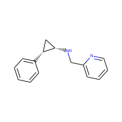 c1ccc([C@@H]2C[C@@H]2NCc2ccccn2)cc1 ZINC000044423226