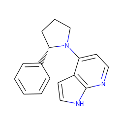 c1ccc([C@@H]2CCCN2c2ccnc3[nH]ccc23)cc1 ZINC001772638214