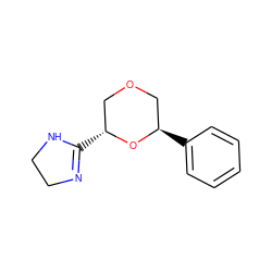 c1ccc([C@@H]2COC[C@@H](C3=NCCN3)O2)cc1 ZINC000073313928