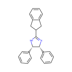 c1ccc([C@@H]2NC(C3Cc4ccccc4C3)=N[C@@H]2c2ccccc2)cc1 ZINC000028115672