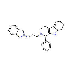 c1ccc([C@@H]2c3[nH]c4ccccc4c3CCN2CCCN2Cc3ccccc3C2)cc1 ZINC000299821442