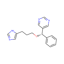 c1ccc([C@H](OCCCc2cnc[nH]2)c2cncnc2)cc1 ZINC001772616432