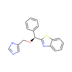 c1ccc([C@H](OCc2cnc[nH]2)c2nc3ccccc3s2)cc1 ZINC001772602244