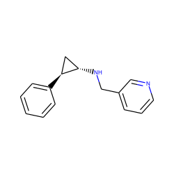 c1ccc([C@H]2C[C@@H]2NCc2cccnc2)cc1 ZINC000044423253