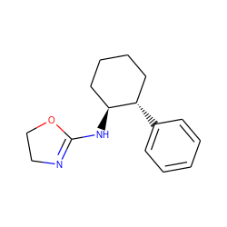 c1ccc([C@H]2CCCC[C@@H]2NC2=NCCO2)cc1 ZINC000013807963