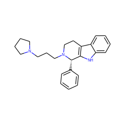 c1ccc([C@H]2c3[nH]c4ccccc4c3CCN2CCCN2CCCC2)cc1 ZINC000299822902