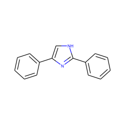 c1ccc(-c2c[nH]c(-c3ccccc3)n2)cc1 ZINC000013281694