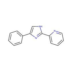 c1ccc(-c2c[nH]c(-c3ccccn3)n2)cc1 ZINC000013553738