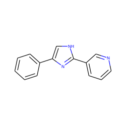 c1ccc(-c2c[nH]c(-c3cccnc3)n2)cc1 ZINC000013553739