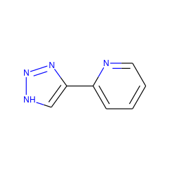 c1ccc(-c2c[nH]nn2)nc1 ZINC000000027315