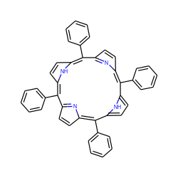 c1ccc(-c2c3ccc(n3)c(-c3ccccc3)c3ccc([nH]3)c(-c3ccccc3)c3ccc(n3)c(-c3ccccc3)c3ccc2[nH]3)cc1 ZINC000004689165