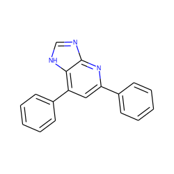 c1ccc(-c2cc(-c3ccccc3)c3[nH]cnc3n2)cc1 ZINC000034800849