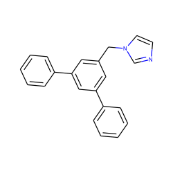 c1ccc(-c2cc(Cn3ccnc3)cc(-c3ccccc3)c2)cc1 ZINC000066101897