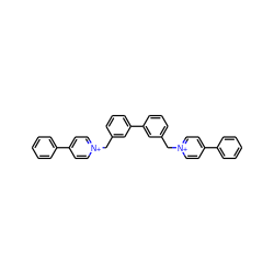 c1ccc(-c2cc[n+](Cc3cccc(-c4cccc(C[n+]5ccc(-c6ccccc6)cc5)c4)c3)cc2)cc1 ZINC000071341572