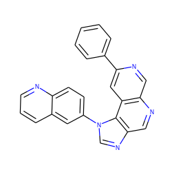 c1ccc(-c2cc3c(cn2)ncc2ncn(-c4ccc5ncccc5c4)c23)cc1 ZINC001772624456