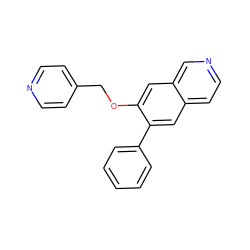 c1ccc(-c2cc3ccncc3cc2OCc2ccncc2)cc1 ZINC000040940458