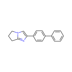 c1ccc(-c2ccc(-c3cn4c(n3)CCC4)cc2)cc1 ZINC000005650154