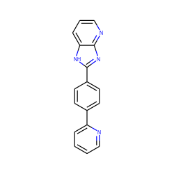 c1ccc(-c2ccc(-c3nc4ncccc4[nH]3)cc2)nc1 ZINC000066103325