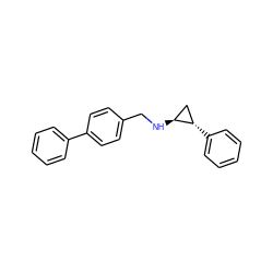 c1ccc(-c2ccc(CN[C@H]3C[C@@H]3c3ccccc3)cc2)cc1 ZINC000320632380