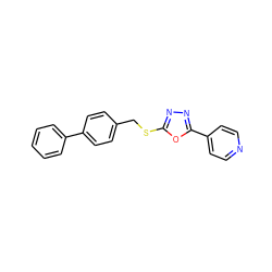 c1ccc(-c2ccc(CSc3nnc(-c4ccncc4)o3)cc2)cc1 ZINC000023585489