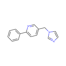 c1ccc(-c2ccc(Cn3ccnc3)cn2)cc1 ZINC000029131071