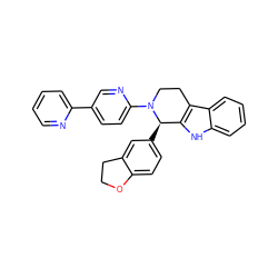 c1ccc(-c2ccc(N3CCc4c([nH]c5ccccc45)[C@H]3c3ccc4c(c3)CCO4)nc2)nc1 ZINC000013487992