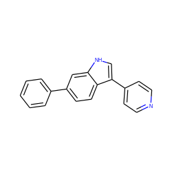 c1ccc(-c2ccc3c(-c4ccncc4)c[nH]c3c2)cc1 ZINC000036338560