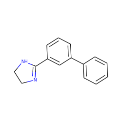 c1ccc(-c2cccc(C3=NCCN3)c2)cc1 ZINC000013806057